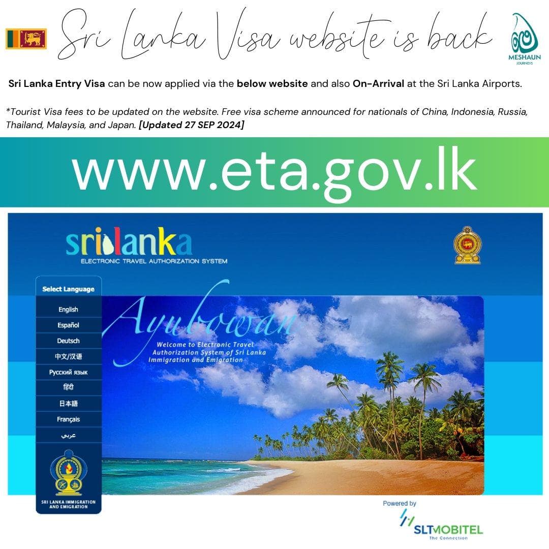 Sri Lanka visa in 2026: what travellers need to know